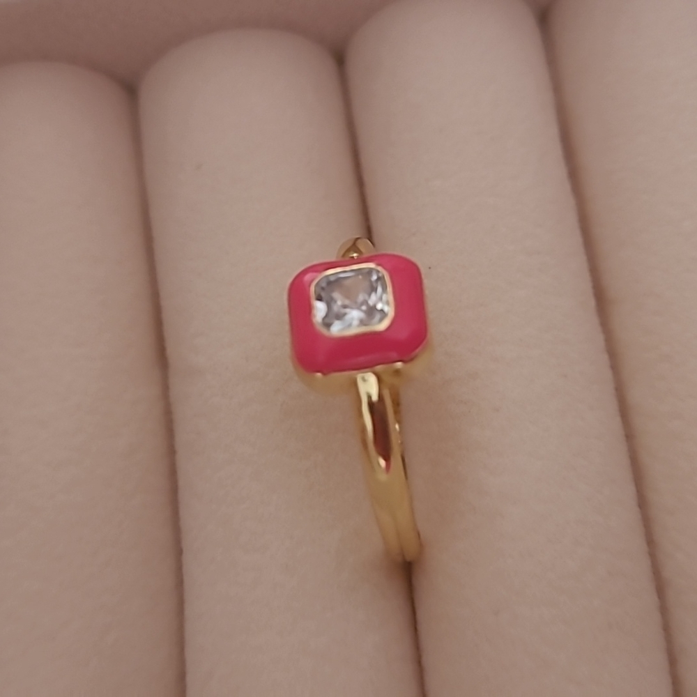 Pink Bling Resizable Ring - Picture 4 of 4